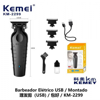 MAQUINA CABELO CORTE APARADOR DE PELOS KEMEI KM 2299