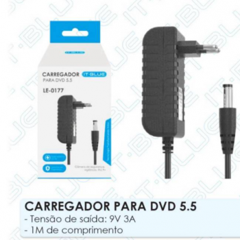 CARREGADOR FONTE P4 9V 3A IT BLUE LE-0177