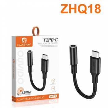 ADAPTADOR CONECTOR TIPO C X P2 FONE HMASTON ZHQ18
