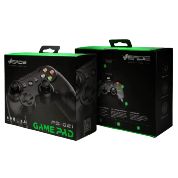 GAMEPAD CONTROLE GAMER SEM FIO BLUETOOTH SWITCH WINDOWS ANDROID PS3 PS4 VERDE PS-021