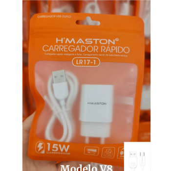 CARREGADOR V8 2USB 3.1A HMASTON LR17-1