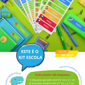 KIT ESCOLA ILUSTRADO