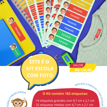 KIT ESCOLA - COM FOTO