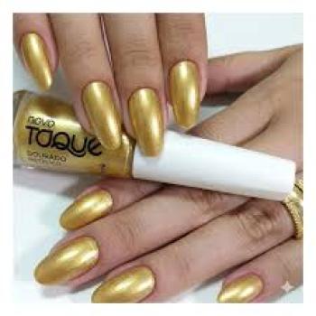 ESMALTE NOVO TOQUE 8ML DOURADO METÁLICO