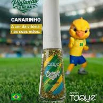 ESMALTE NOVO TOQUE 8ML CANARINHO GLITTER