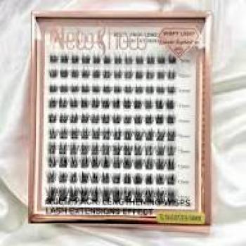 CILIOS TUFO BELLA ROSA (CX GRANDE)  WISPY LASHES CLUSTER TL16-0.07D (MIX)