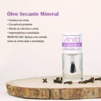 ESMALTE ANITA 10ML ÓLEO SECANTE MINERAL ÓLEO DE CRAVO