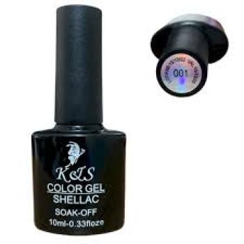 ESMALTE GEL (KES) PRETO 10ML - 001