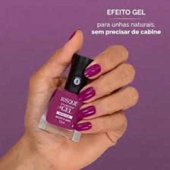 ESMALTE EM GEL RISQUE 9,5ML DIAMOND MACARON DE AMORA