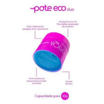 POTE C/ TAMPA VOLIA ECO ROSA 30G