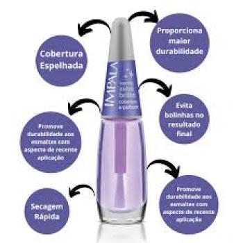 ESMALTE IMPALA CUIDADOS ESPEC 7,5ML EXTRA BRILHO