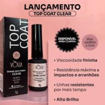 TOP COAT VOLIA (VIDRO) CLEAR 10ML