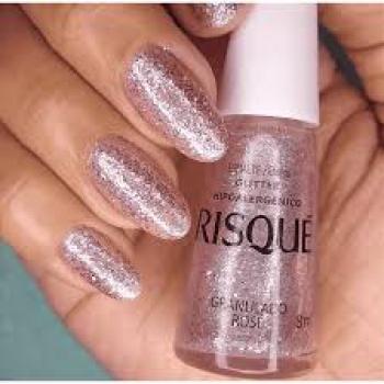 ESMALTE RISQUE 8ML GRANULADO ROSE