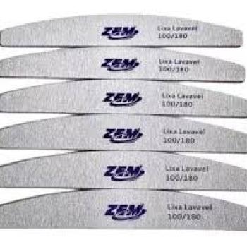LIXA ZEM MEIA LUA RÉGUA 100/180 4MM
