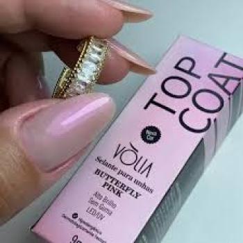TOP COAT VOLIA 9G (VIDRO) BUTTERFLY PINK