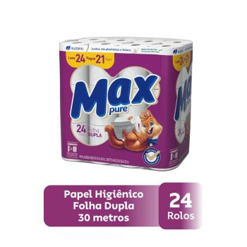 Papel Higiênico Max Pure 30M - 24Un