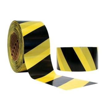 FITA ZEBRADA  200 MTS - DELTA PLUS (PRETA / AMARELO)