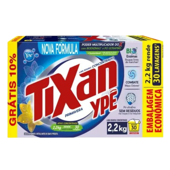 Lava Roupas Pó TIXAN Ypê 2.2 KG - Cartucho