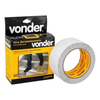 FITA ANTIDERRAPANTE 50 MM x 5 M TRANSPARENTE - VONDER