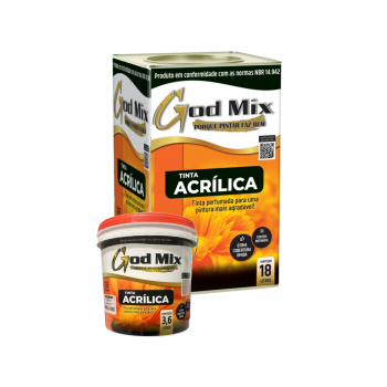 TINTA ACRÍLICO ECO. GOD MIX 18 L (CORES)