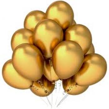 *BEXIGA METALIZADA (ALUMINIO) N° 9 - HAPPY DAY