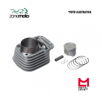 125 TITAN KIT CILINDRO RETIFICADO (JG) - METAL LEVE/MAHLE  02/08 050.