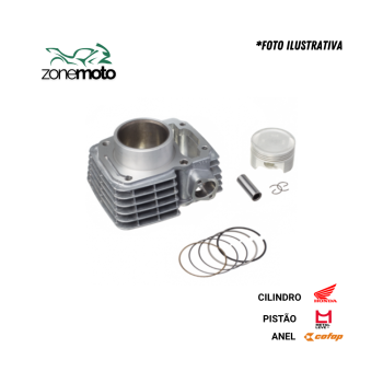 150 TITAN/BROS KIT CILINDRO RETIFICADO (JG) - METAL LEVE/COFAP 04/ED 046.