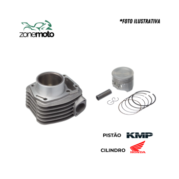 160 TITAN/BROS KIT CILINDRO RETIFICADO (JG) - KMP 576.
