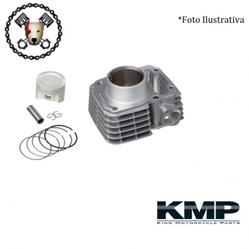 125 TITAN/BROS  KIT CILINDRO RETIFICADO (JG) - KMP 09/ED