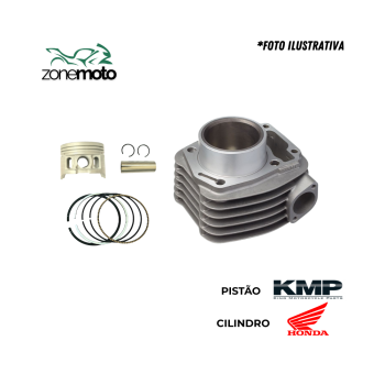 160 TITAN/BROS KIT CILINDRO RETIFICADO (JG) - KMP 576.
