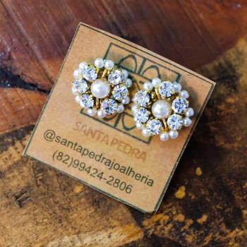 Brinco Mandala Perola