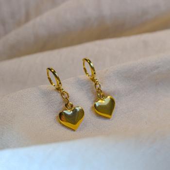 Brinco Argola Coração