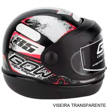 CAPACETE DE MOTO INTERLAGOS 58 239068 Preto/Prata