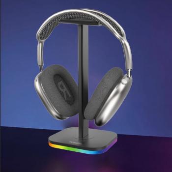 SUPORTE PARA HEADSET COM RGB KINGO T-13