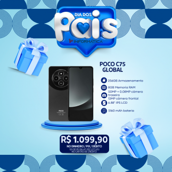 CELULAR XIAOMI POCO C75 / 8GB RAM / 256GB / HELIO G81 ULTRA / NFC / GLOBAL