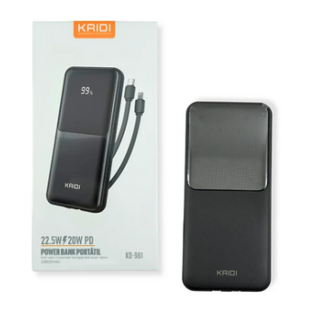 CARREGADOR PORTATIL POWERBANK KAIDI KD-961 10000MAH 22.5W / 20W PD