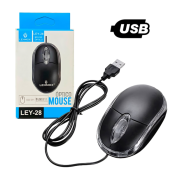 MOUSE OPTICO USB LEHMOX LEY-28 1200DPI