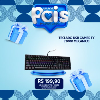 TECLADO USB GAMER FY L3000 MECANICO