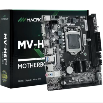 PLACA MAE LGA1155 MACROVIP MV-H61V2 1333MHZ S/V/R/M.2/HDMI