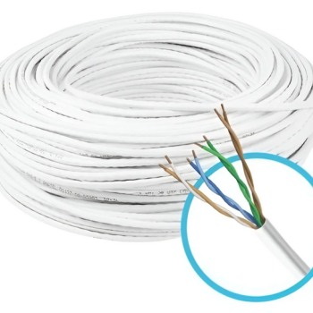 CABO DE REDE CAT5E 4 PARES PROELETRONIC BRANCO