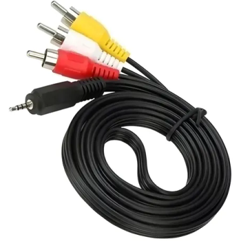 CABO DE VIDEO 3 RCA MACHO X P2 MACHO 1.5M