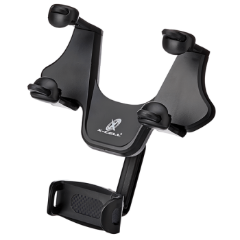 SUPORTE VEICULAR PARA CELULAR ESPELHO RETROVISOR ROTACAO 270º X-CELL XC-SP-23