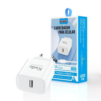 FONTE PARA CELULAR IPHONE LIGHTNING KINGO LU202 2.1A