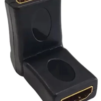 ADAPTADOR HDMI FEMEA X HDMI FEMEA 90° MOVEL