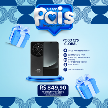 CELULAR XIAOMI POCO C75 / 6GB RAM / 128GB / HELIO G81 ULTRA / NFC / GLOBAL