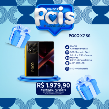 CELULAR XIAOMI POCO X7 5G / 8GB RAM / 256GB / MEDIATEK DIMENSITY 7300-ULTRA / NFC / GLOBAL