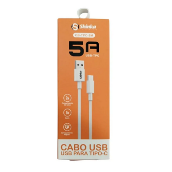 CABO USB MACHO X USB TIPO C 2M SHINKA 100W TPC-TPC-2M