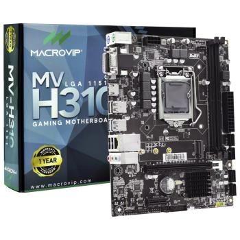 PLACA MAE LGA1151 MACROVIP MV-H310 2666MHZ S/V/R/HDMI/M.2