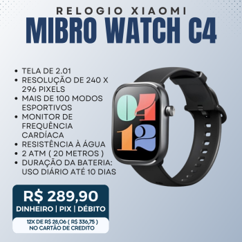 RELOGIO XIAOMI MIBRO WATCH C4 / XPAW021