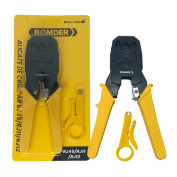 ALICATE DE CRIMPAGEM RJ45 / RJ12 / RJ11 BOMVINK BOM-1703